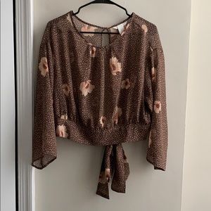 H&M Backless Floral Blouse!